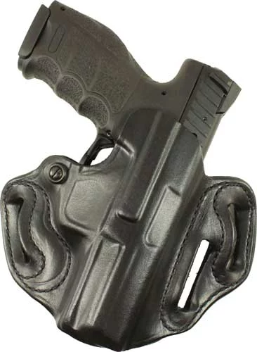 DESANTIS SPEED SCABBARD HOLSTR - RH OWB LEATHER SHIELD 9 EZ BLK