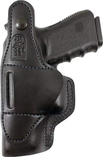 DESANTIS DUAL CARRY II HOLSTER - IWB/OWB RH LTHR J FR 2" BLACK