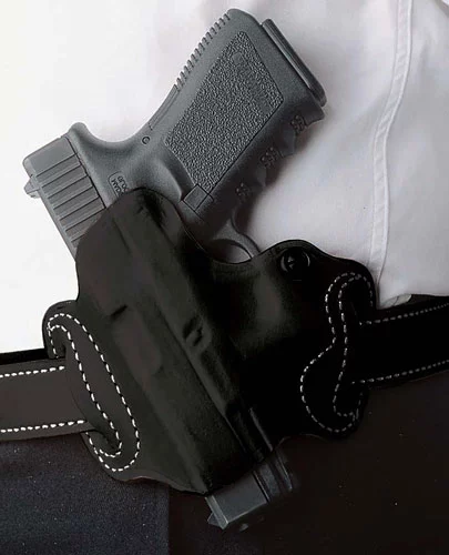 DESANTIS MINI SLIDE HOLSTER - OWB LH LEATHER SIG P365 BLACK
