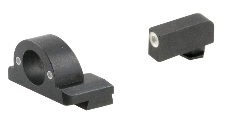 AmeriGlo GL5125 Ghost Ring Sight Set for Glock Green Tritium White Outline Front Sight-Green Tritium Rear Sight