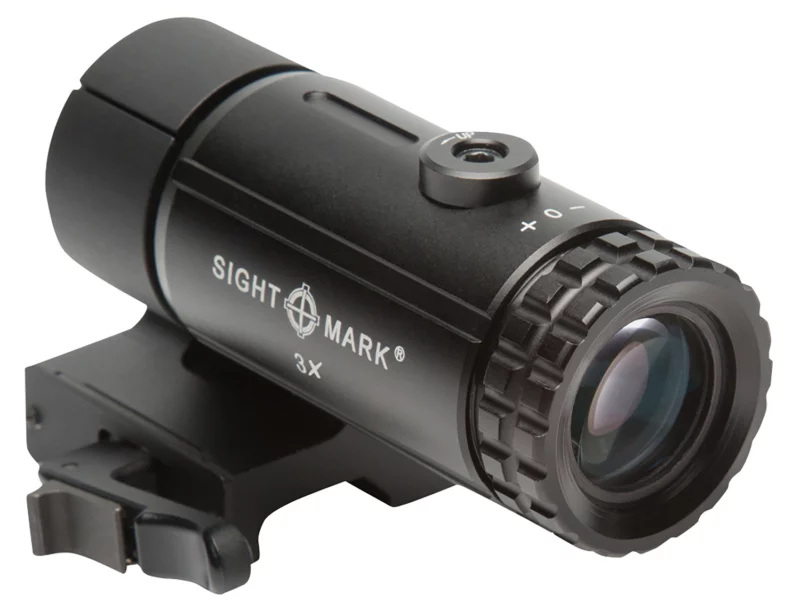 Sightmark SM19063 T-3 Magnifier 3X with Flip to Side Mount Matte Black 3 x 23mm