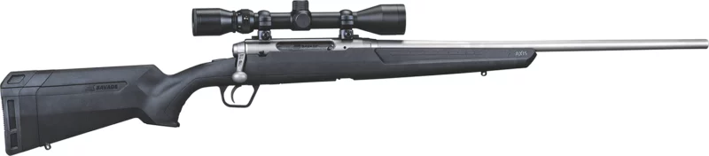 Savage Arms 57289 Axis XP 6.5 Creedmoor 4+1 22", Matte Stainless Barrel/Rec, Black Synthetic Stock, Includes Weaver 3-9x40mm Scope