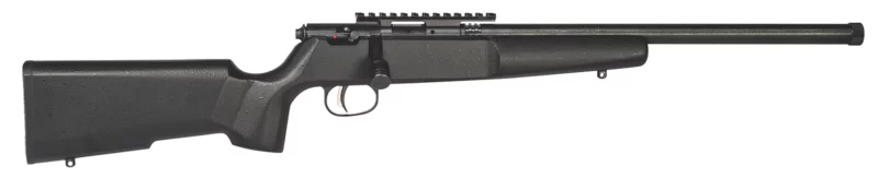 Savage Arms 13823 Rascal Target Youth 22 LR 1rd 16.12" Matte Blued Heavy Barrel, Matte Blued Carbon Steel Receiver, Matte Black Wood Stock, Right Hand