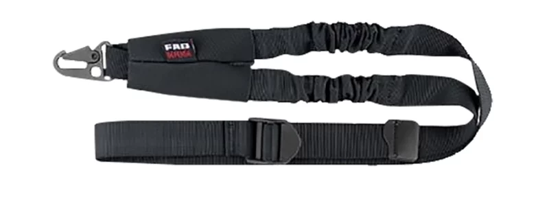 FAB Defense FXBUNGEEB Bungee One Point Tactical Sling for AR Platform/ SBR 23.60" OAL 1.18" Wide Designed For Chest or Shoulder Carry Quick Release Buckle Black Elastic