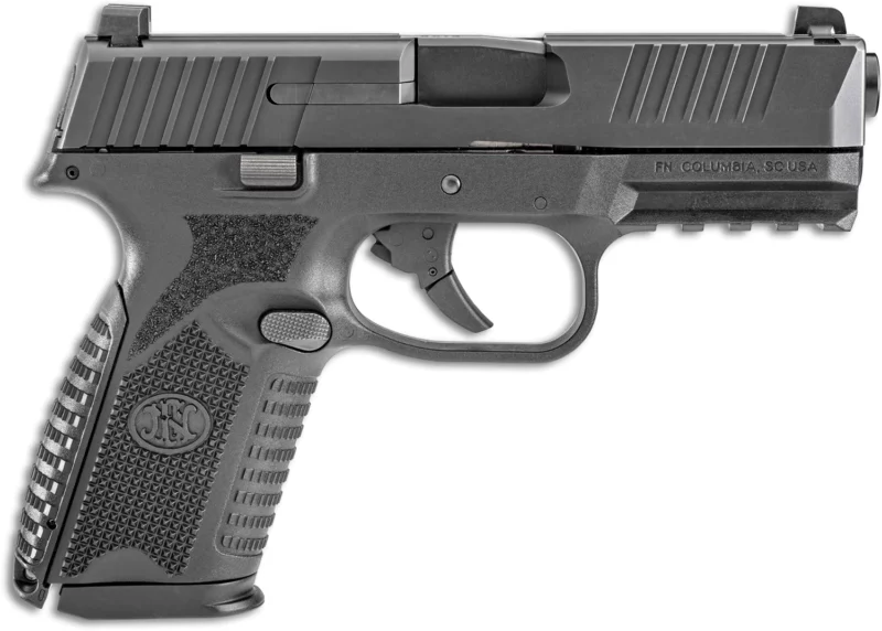 FN 66100464 509 Midsize 9mm Luger 4" Barrel 10+1, Matte Black Polymer Frame With Mounting Rail, Matte Black Stainless Steel Slide, No Manual Safety
