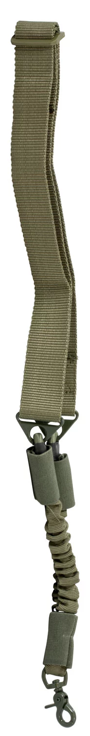 NcStar AARS1PG Single Point Sling 1.50" W x 44"-60" L Adjustable Bungee Green Nylon