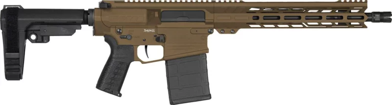 CMMG PISTOL, BANSHEE, MK3 8.6 BLACK OUT 12.5" MIDNIGHT BRZ W/ADJ RIP BRACE