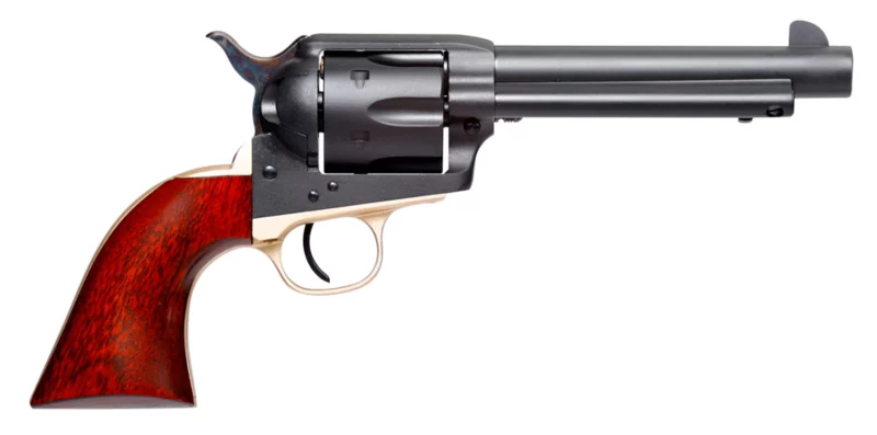 Taylors & Company 550429DE Old Randall 357 Mag Caliber with 5.50" Barrel, 6rd Capacity Cylinder, Overall Matte Blued Finish Steel, Walnut Grip & Overall Taylor Polish