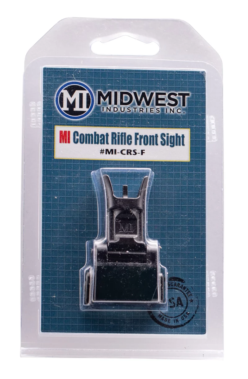Midwest Industries MICRSF Combat Rifle Flip Front Sight Black for AR-15, M16, M4