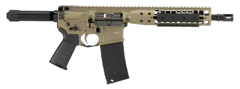 LWRC ICDIP5CK10 Individual Carbine Direct Impingement 5.56x45mm NATO 30+1 10.50" Barrel, Exclusive Flat Dark Earth Cerakote Receiver, Buffer Tube Stock, Magpul MOE Grip, Optics Ready