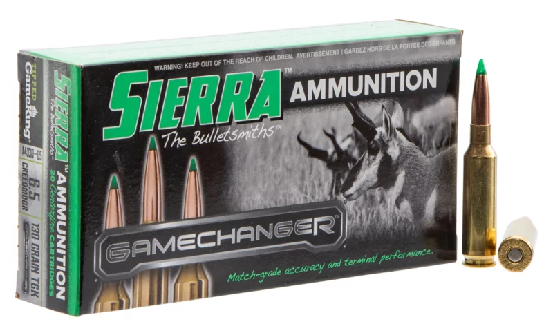 Sierra A433005 GameChanger 6.5Creedmoor 130gr Sierra Tipped GameKing 20 Per Box/10 Case