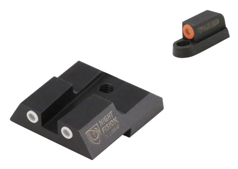 Night Fision CZU076003OGWG Tritium Night Sights For CZ-USA Green Tritium Orange Outline Front Sight-Green Tritium White Outline Rear Sight CZ P-07/P-09