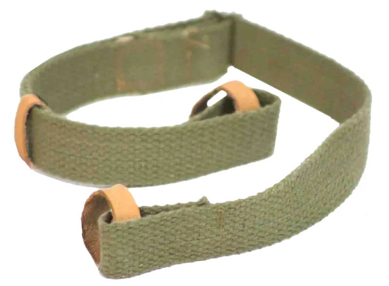 Crickett KSA803 Dog Collar Green Canvas w/Leather Trim, Adjustable Design For Mini Mosin Rifle
