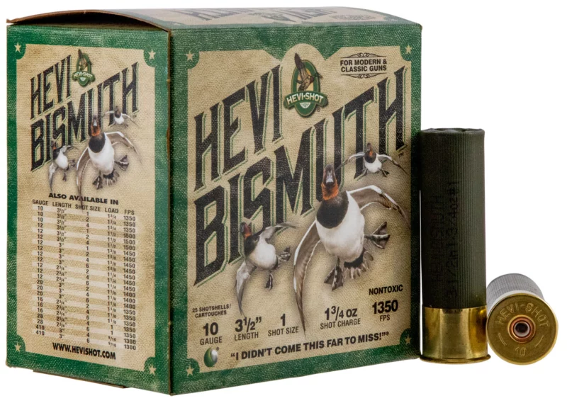 HEVI-Shot HS15501 HEVI-Bismuth 10Gauge 3.50" 1 3/4oz Bismuth 1Shot 25 Per Box/10 Case
