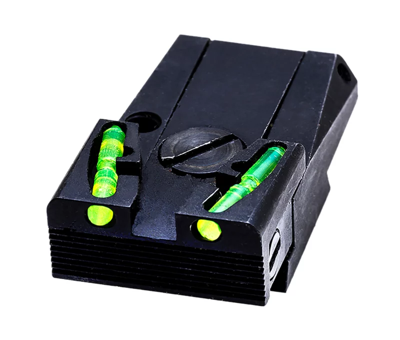HiViz MKAD211 Adjustable Rear Sight Ruger MK i, II, III & IV Green Fiber Optic