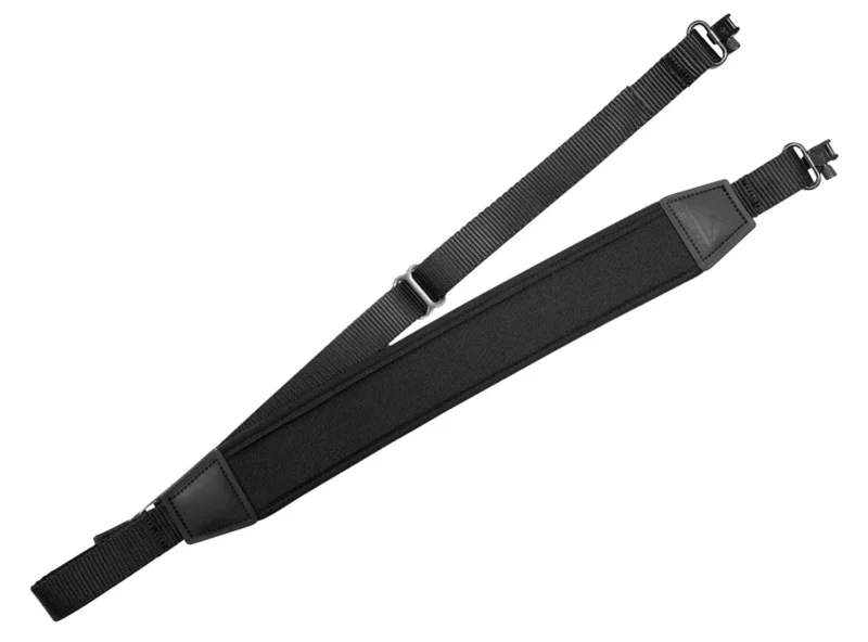 GrovTec US Inc GTSL121 FLEX made of Black Elastic with Neoprene Strap with 2" W, Adjustable Padded Design & Locking Swivels for Rifle/Shotgun