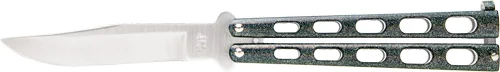 BEAR & SON BUTTERFLY KNIFE - 3.58" GALAXY/SS CLIP POINT - Image 2