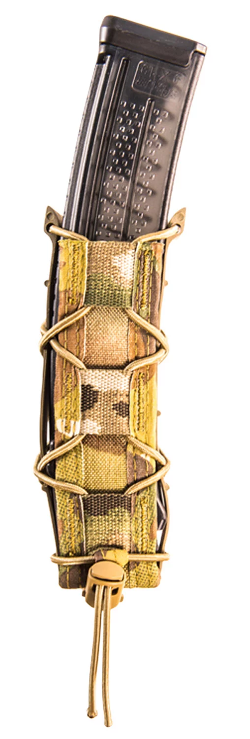 High Speed Gear 13EX10MC TACO Extended Mag Pouch Single MultiCam Nylon Belt Belts 2.25" Wide Compatible w/ Pistol