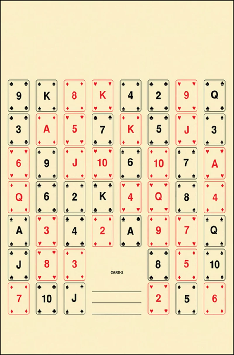 Action Target CARD2100 Entertainment 52 Playing Cards Paper 22.50" x 24" Multi-Color 100 Per Box