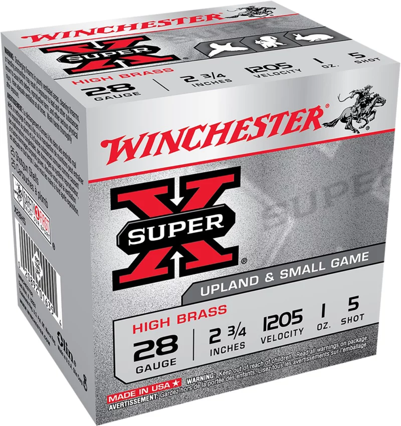 Winchester Ammo X28H5 Super X Heavy Game Load High Brass 28Gauge 2.75" 1oz 5Shot 25 Per Box/10 Case