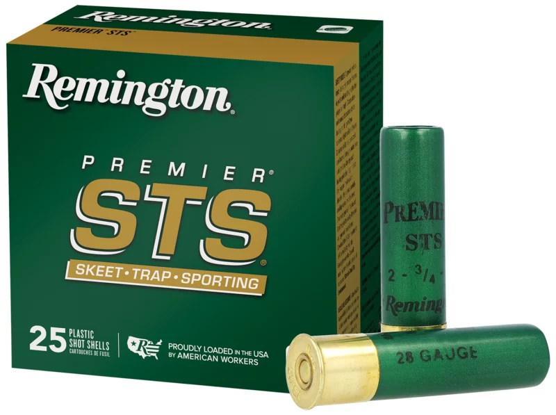 Remington Ammunition 28057 Premier STS 28 Gauge 2.75" 3/4 oz 8 Shot 25 Per Box/ 10 Cs