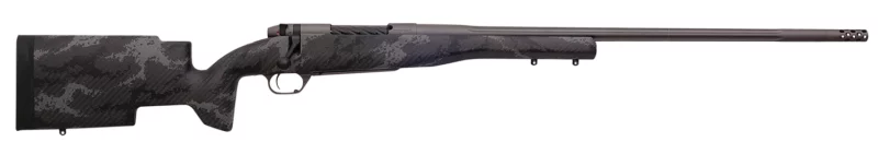 Weatherby MAP01N65RWR6B Mark V Accumark Pro 6.5 Wthby RPM 4+1 24" Barrel, Tungsten Gray Cerakote Finish, Black with Gray Sponge Pattern Accents Carbon Fiber Stock