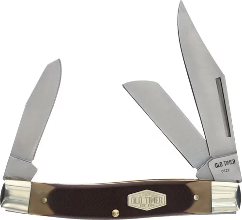 OLD TIMER KNIFE SENIOR 3-BLADE - 3" S/S DELRIN