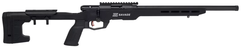 Savage Arms 70848 B17 Precision Full Size 17 HMR 10+1 18" Black Heavy Threaded Barrel, Matte Black Picatinny Rail Carbon Steel Receiver, Matte Black Aluminum MDT ACC Chassis, Black Polymer Grips