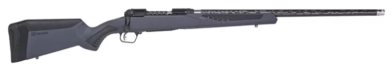 Savage Arms 57578 110 UltraLite 6.5 Creedmoor 4+1 22" Carbon Fiber Wrapped Barrel, Black Melonite Rec, Gray AccuStock with AccuFit