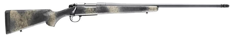 Bergara Rifles B14LM518 B-14 Wilderness Ridge 300 PRC 3+1 24" Threaded, Sniper Gray Cerakote Barrel/Rec, SoftTouch Woodland Camo Synthetic Stock, Omni Muzzle Brake