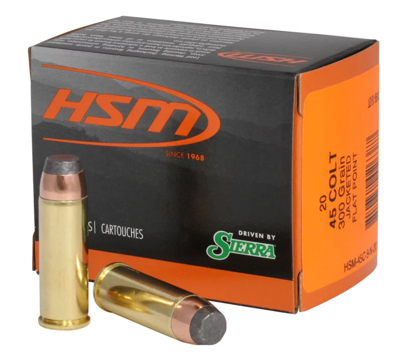 HSM 45C9N20 Pro Pistol 45 Colt 300 gr Jacketed Soft Point 20 Per Box/ 20 Case