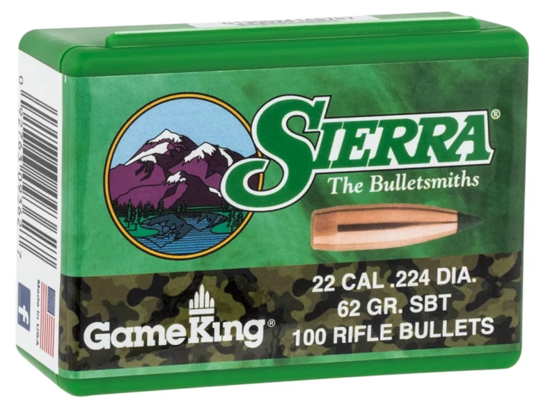Sierra 9362 GameKing 62gr Spitzer Boat Tail 100/Box