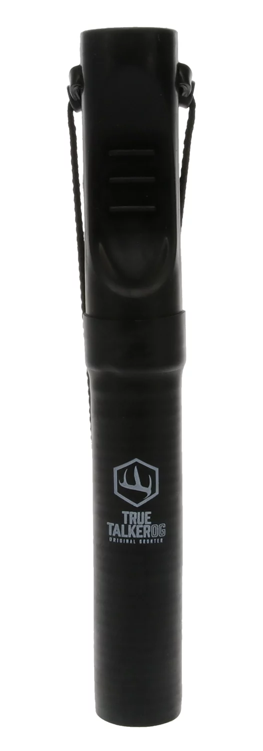 Hunters Specialties 100145 True Talker OG Open Call Attracts Deer, 5 Deer Vocalizations, Mature/Young Buck Grunts, Doe/Fawn Bleats & Aggressive Buck Growl, Black Rubber