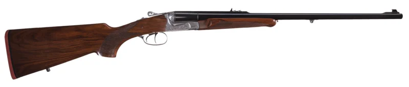Sabatti SBCLB5E470EDL Big Five Classic EDL 470 Nitro Express Caliber with 2rd Capacity, 24" Blued Barrel, Silver Engraved Metal Finish & Oiled Walnut Stock Right Hand (Full Size)