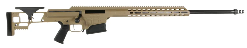 Barrett 18503 MRAD 338 Lapua Mag 26" 10+1 Flat Dark Earth Cerakote Flat Dark Earth Fixed Adjustable Comb Stock Black Polymer Grip Right Hand