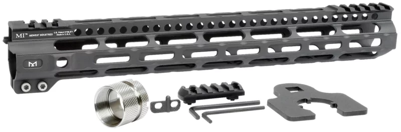 Midwest Industries MIULW14 Ultralight AR-15 Black Hardcoat Anodized Aluminum/Polymer 14" Picatinny/M-LOK