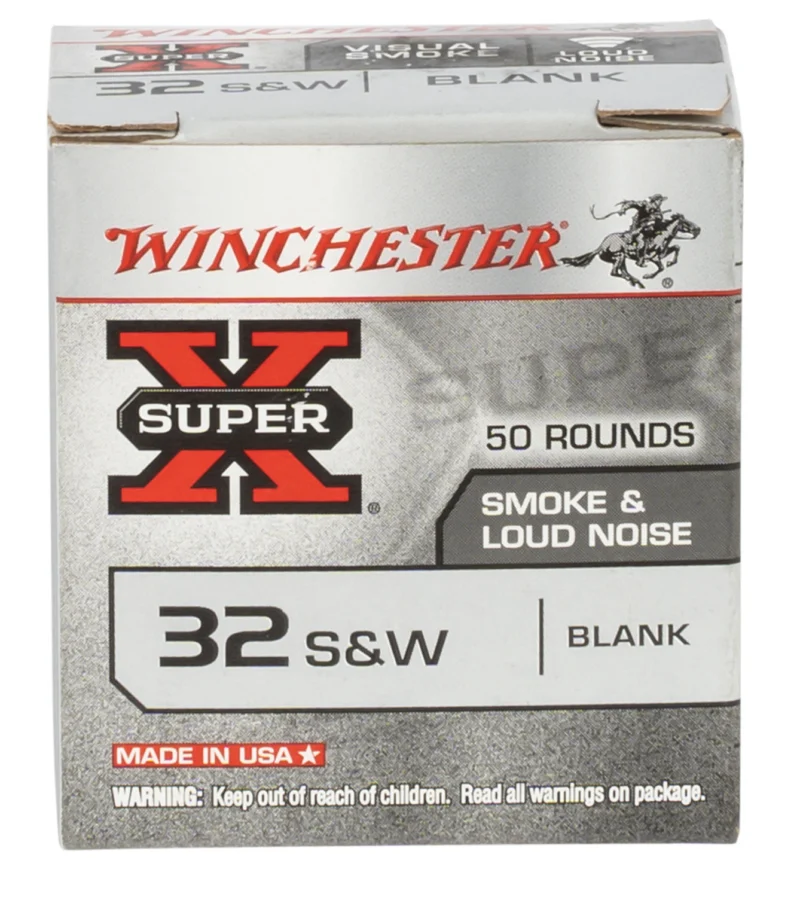 Winchester Ammo 32BL2PW Super X Blank 32S&W 50 Per Box/100 Case
