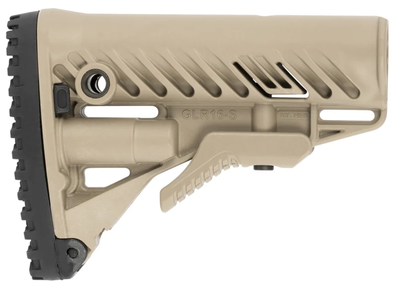 FAB Defense FXGLR16T GLR-16 Buttstock for AR-15/ M16 Flat Dark Earth Polymer