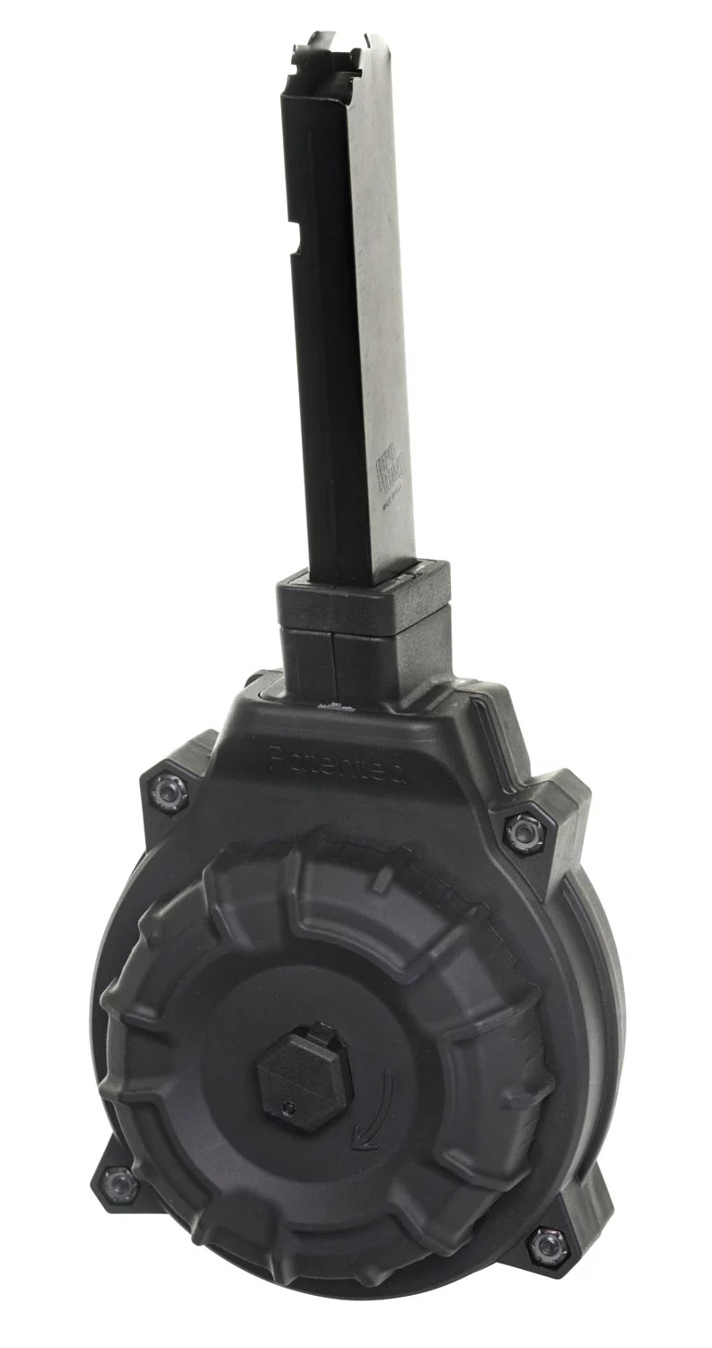 ProMag DRMA18 Standard 40rd Drum 45 ACP Fits Hi-Point 4595TS Carbine Black DuPont Zytel Polymer