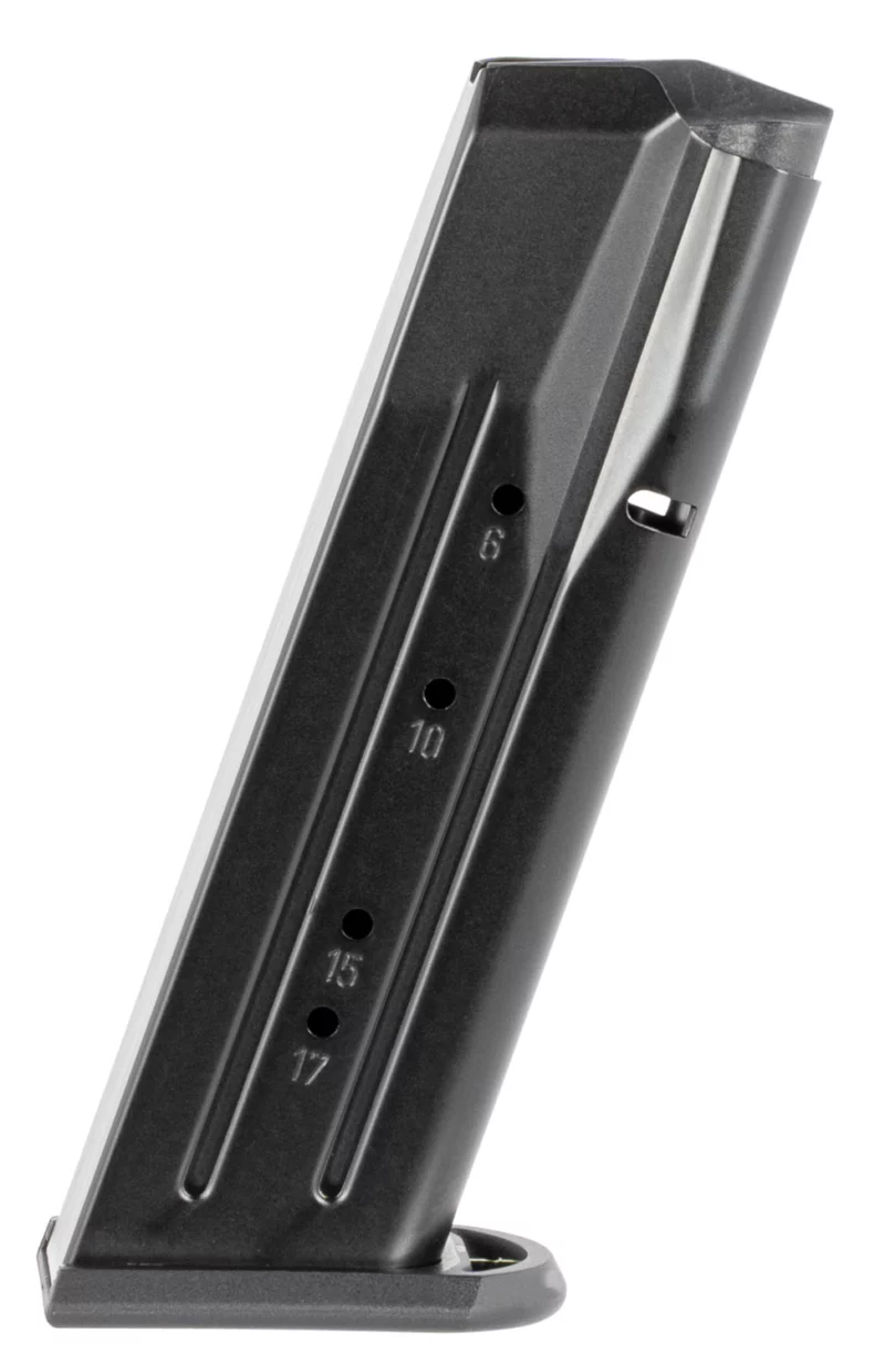 Mec-Gar MGWIT38LFAFC Standard Blued w/ Anti-Friction Coating Detachable 17rd 38 Super for Tanfoglio Witness Large Frame