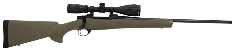 Howa HGP265PRCG M1500 Gamepro Gen2 6.5 PRC 3+1 24" Threaded Barrel, Blued Metal Finish, Green Fixed Hogue Pillar-Bedded Overmolded Stock, Includes GamePro 4-12x40mm Scope
