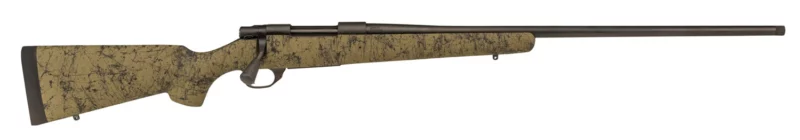 Howa HHS45533 M1500 HS Precision 6.5 PRC 3+1 24" Threaded Barrel, Black Steel Receiver, Green w/Black Webbing HS Precision Synthetic Stock
