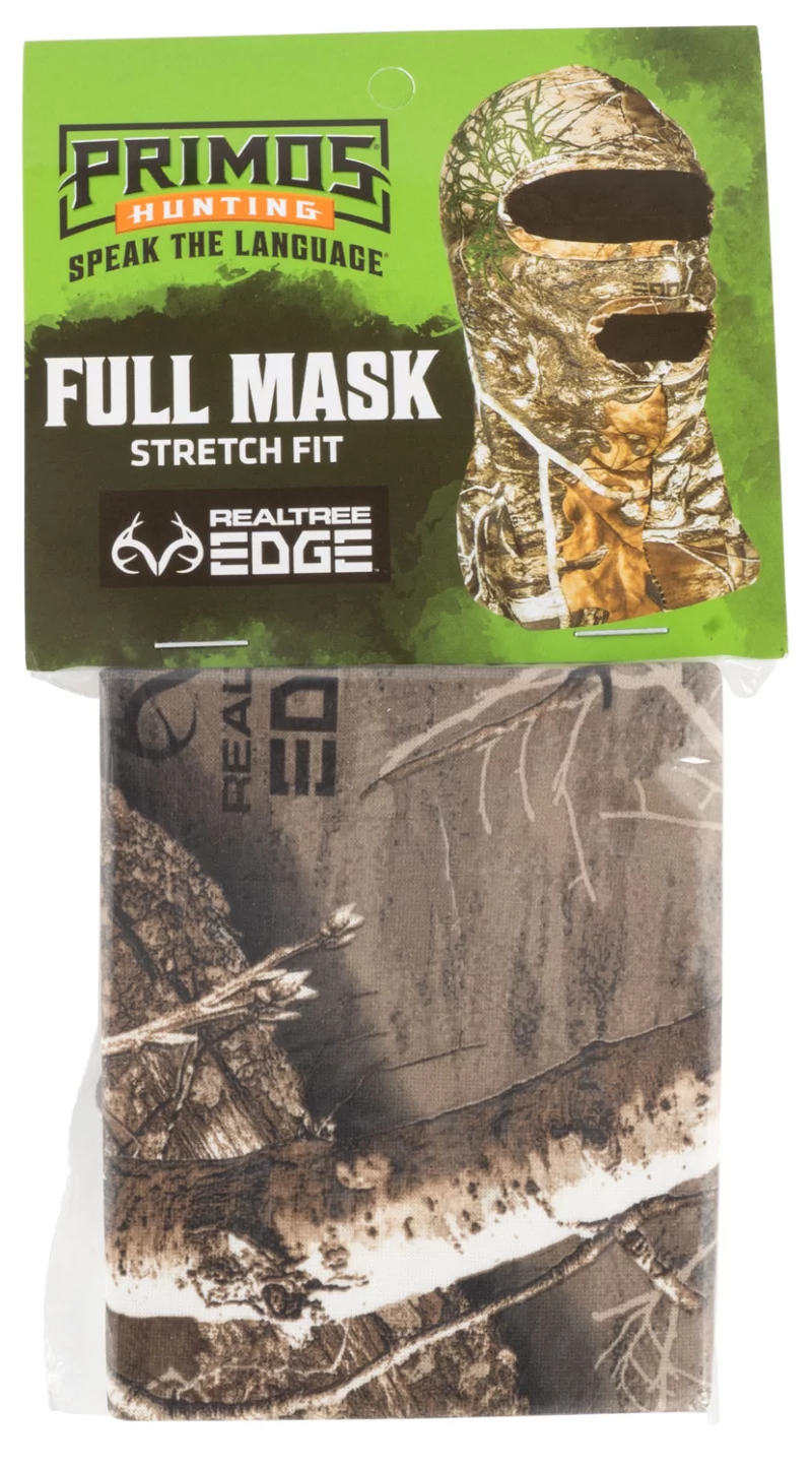 Primos PS6669 Stretch Fit Realtree Edge Neoprene Full Face Mask OSFA