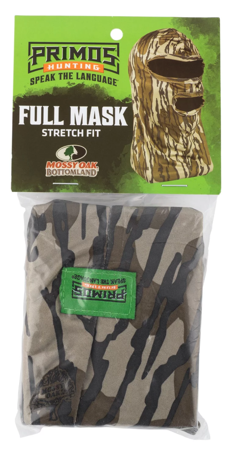 Primos PS6666 Stretch Fit Mossy Oak Original BottomLand Neoprene Full Face Mask OSFA