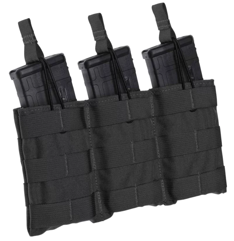Tacshield T3608BK Speed Load Triple Pistol Triple Black 1000D Nylon