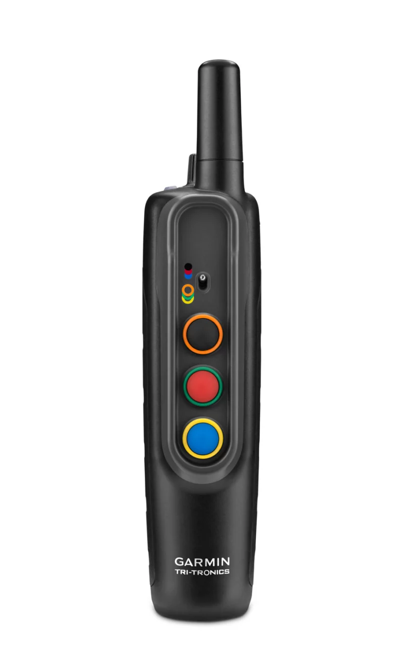 Garmin 0100120100 Pro 70 Handheld Black w/BarkLimiter, 1-Hand Operation, Color Coated Buttons Rechargeable Li-ion Up to 6 Dogs 1 Mile Range