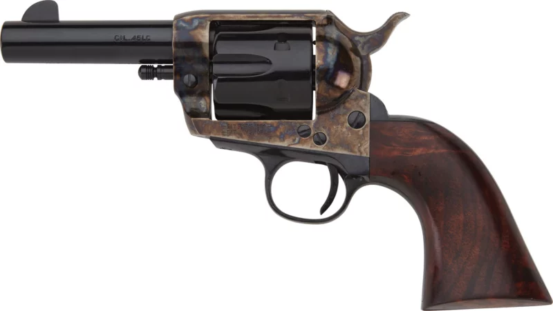 Pietta HF45CHS312NM 1873 Great Western II Sheriff 45 Colt (Long Colt) 6rd 3.50" Blued Steel Barrel & Cylinder, Color Case Hardened Steel Frame, Walnut Grip, Exposed Hammer