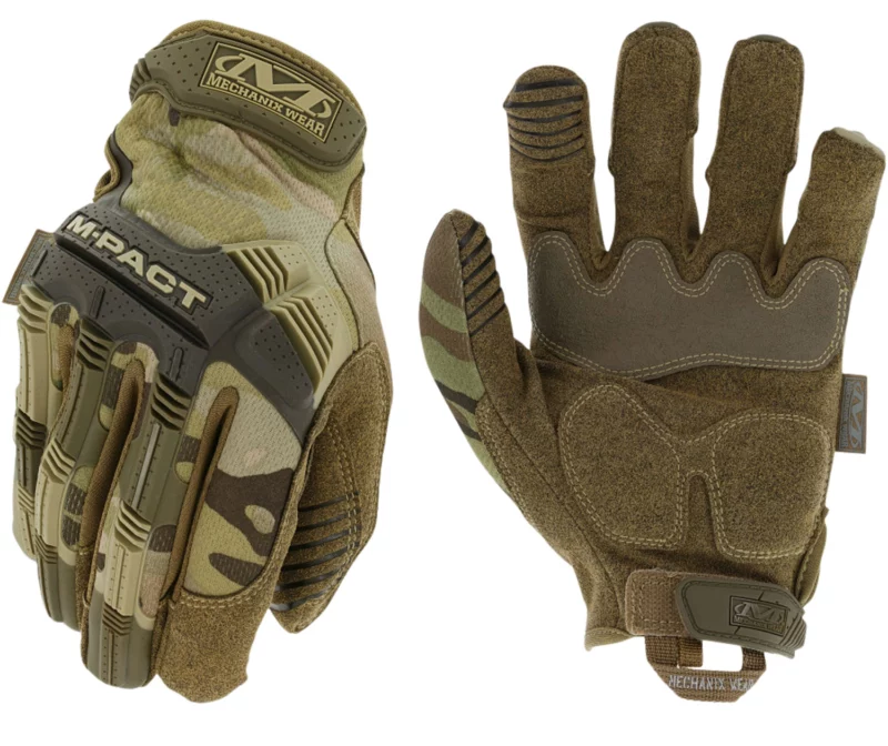 Mechanix Wear MPT78011 M-Pact Gloves Multi-Cam Synthetic Leather XL TPR Closure