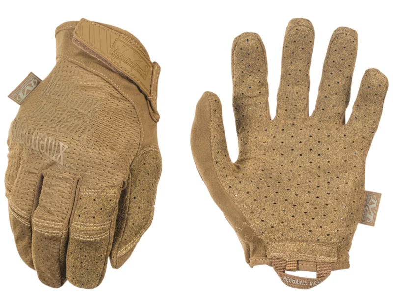 Mechanix Wear MSV72009 Specialty Vent Coyote Synthetic Leather Medium Hook & Loop Closure