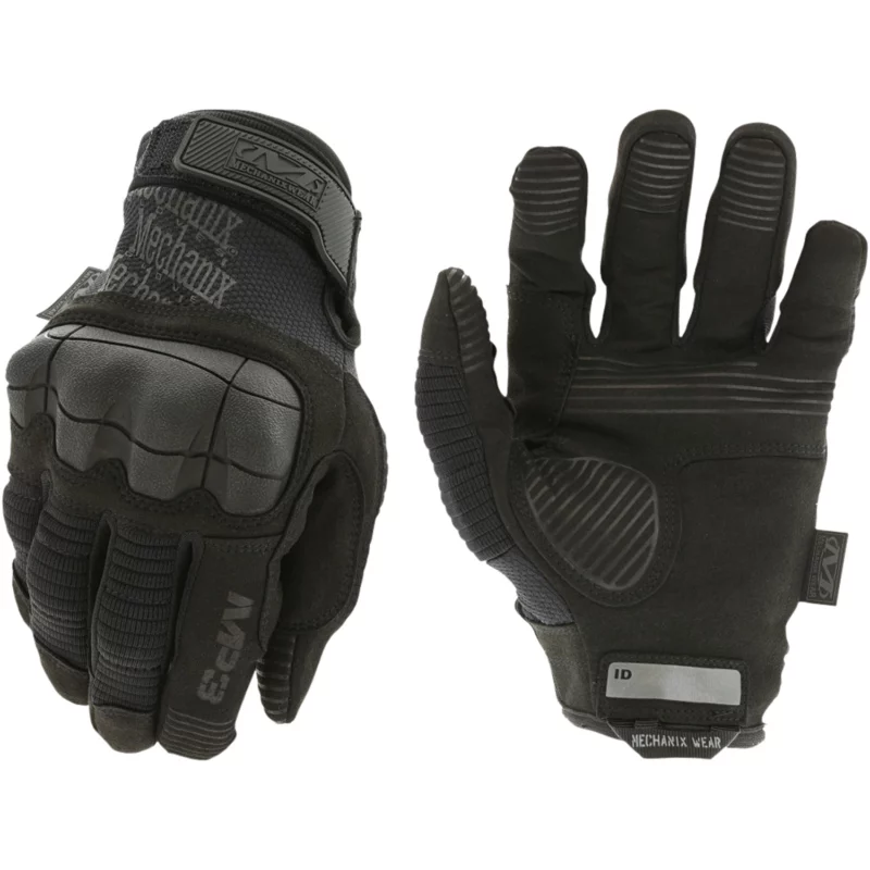 Mechanix Wear MP355008 M-Pact 3 Black Synthetic Leather Small Velcro Closure